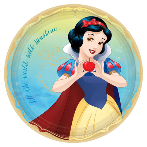 Disney Princess Round Plates, 9" - Snow White