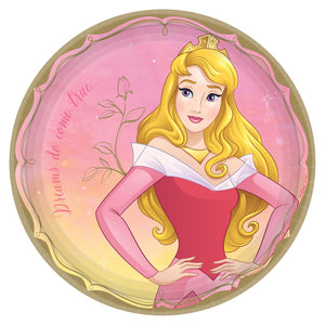 Disney Princess Round Plates, 9" - Aurora