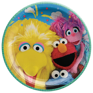 Everyday Sesame Street Round Plates, 9" 8CT