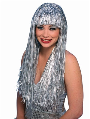 Wig Silver Tinsel