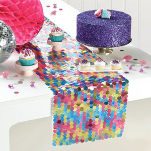 Table Runner Rainbow Sequins