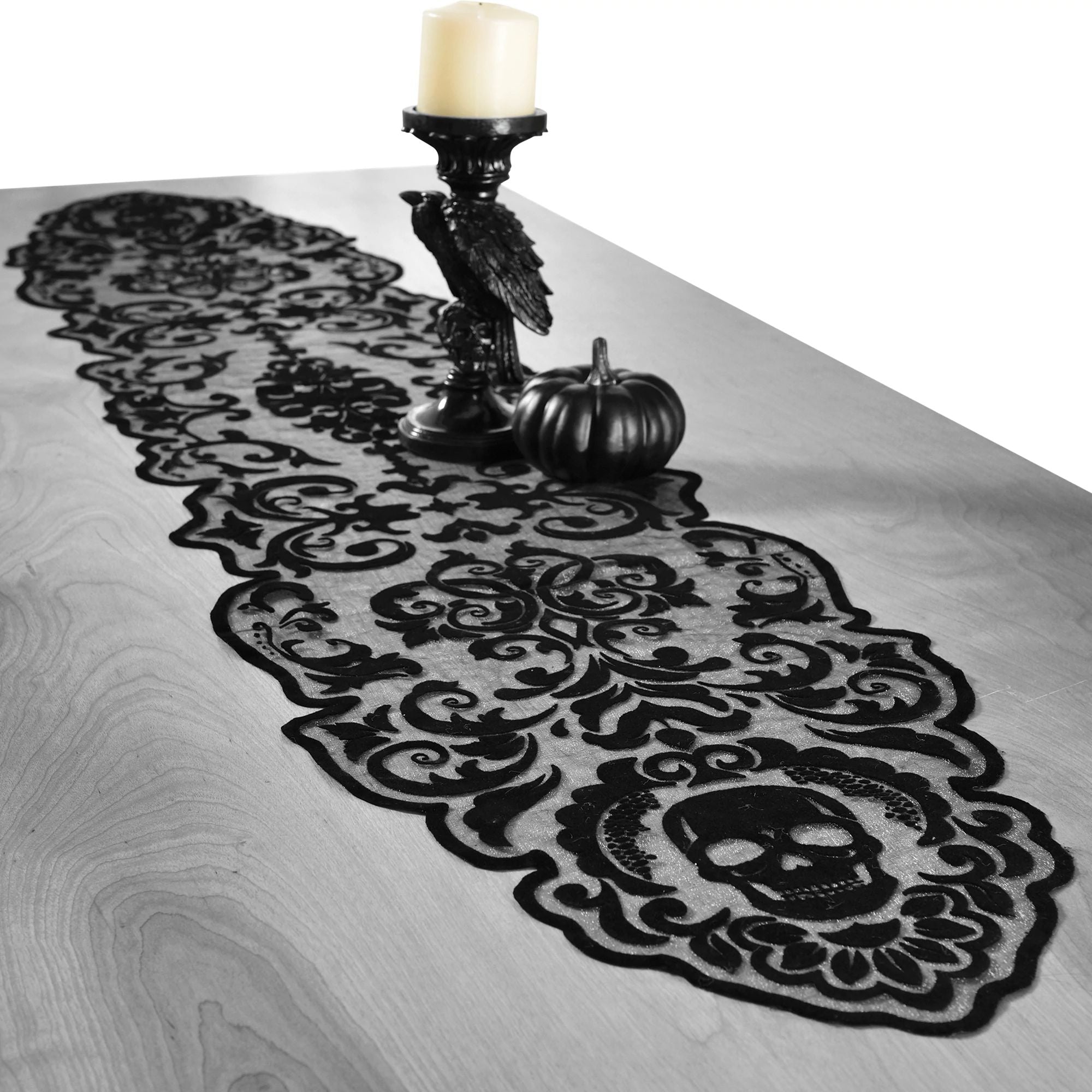 Glam Boneyard Fabric Table Runner