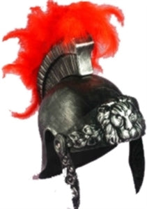 Helmet Roman With Red Feathers