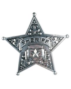 Badge Sheriff Metal Silver