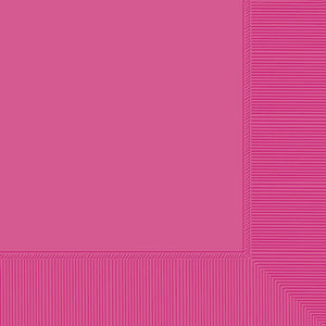 9 7/8" Beverage Napkins - Bright Pink - 40CT