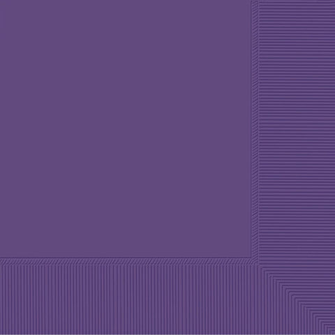 9 7/8" Beverage Napkins - Purple - 50CT