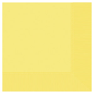 9 7/8" Beverage Napkins - Light Yellow - 50CT