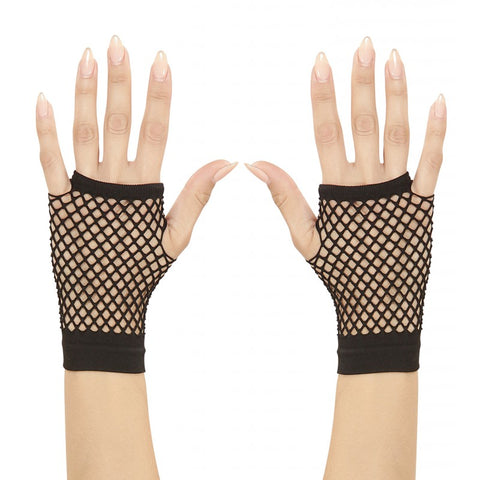 Gloves Fishnet Short Black