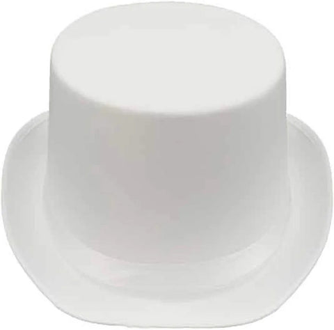 Hat Top Satin White