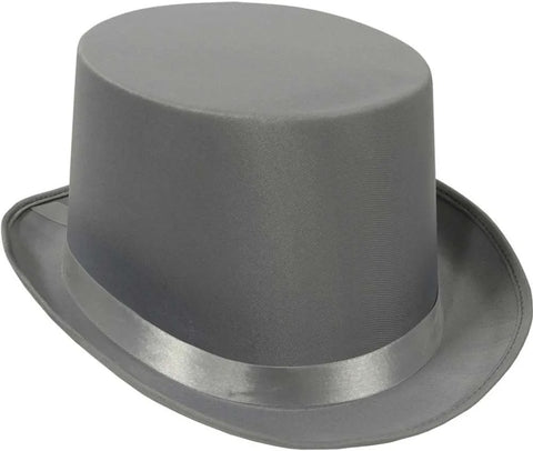 Hat Top Satin Grey