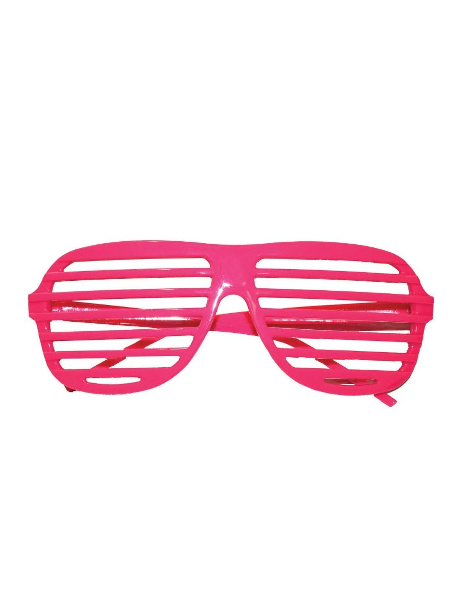 Glasses Shutter Neon Pink 80S