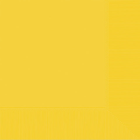 13" Lunch Napkins - Yellow Sunshine - 40 Ct
