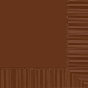 13" Lunch Napkins - Brown - 50CT