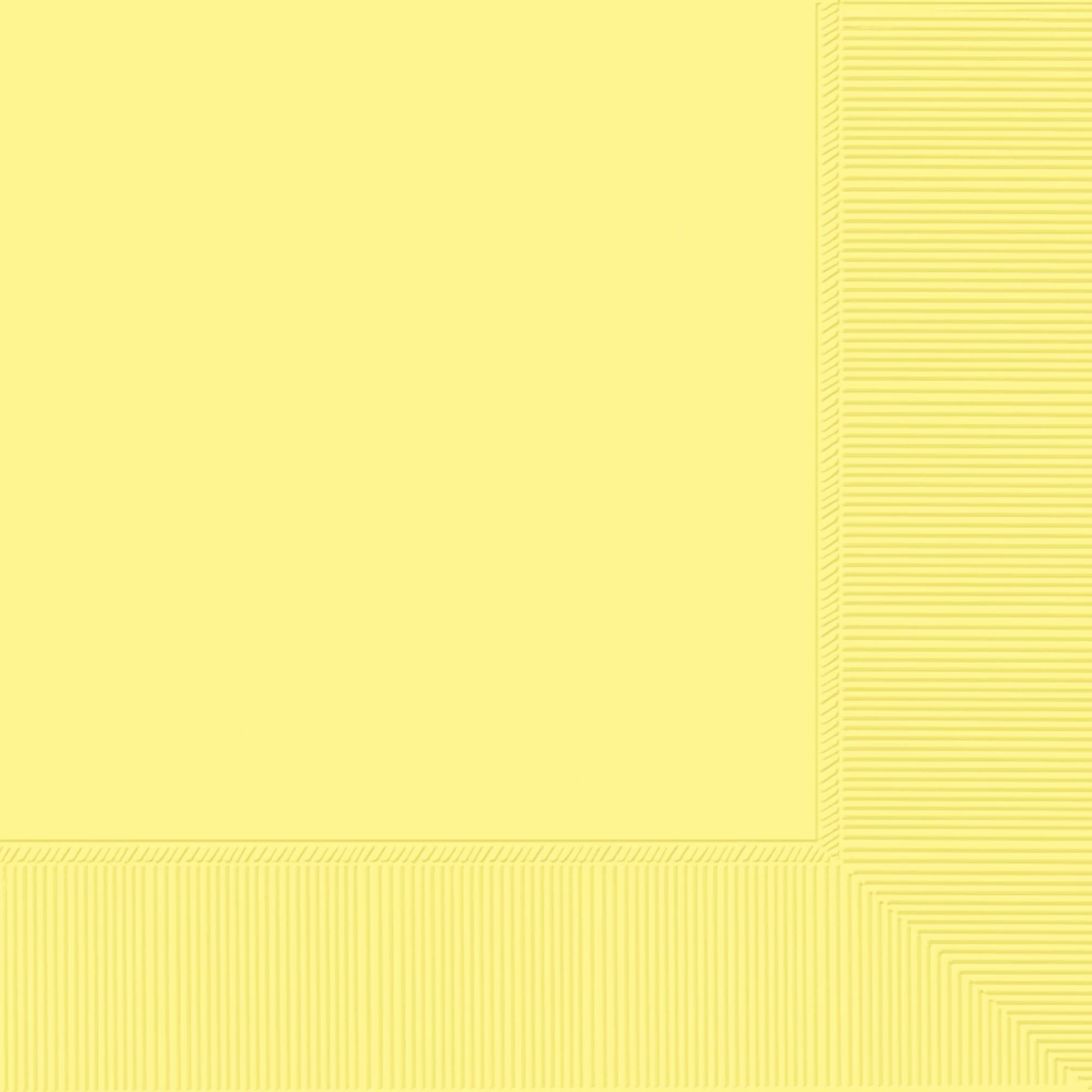 13" Lunch Napkins - Light Yellow - 40 Ct