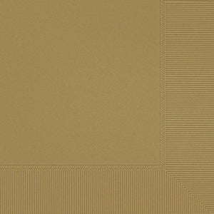 13" Lunch Napkins - Gold 40CT