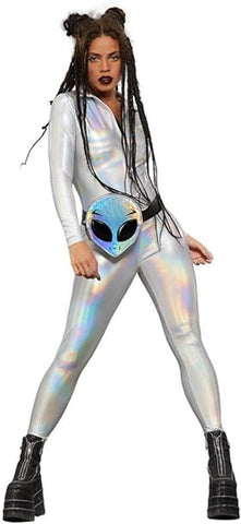 Fever Miss Whiplash Holographic Costume