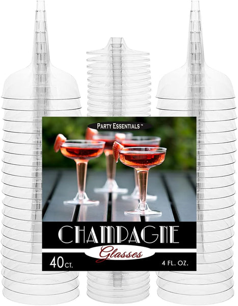 Glasses 4OZ Champagne 40CT