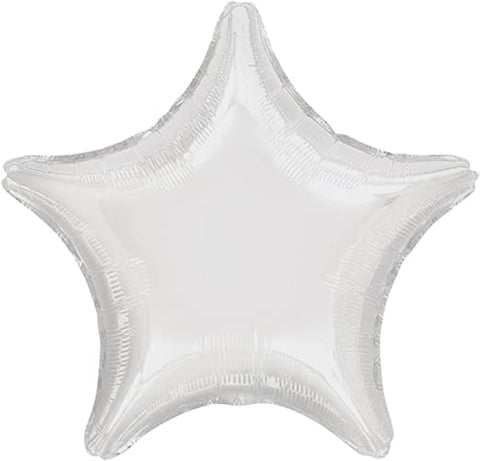 White Mylar Star 19"