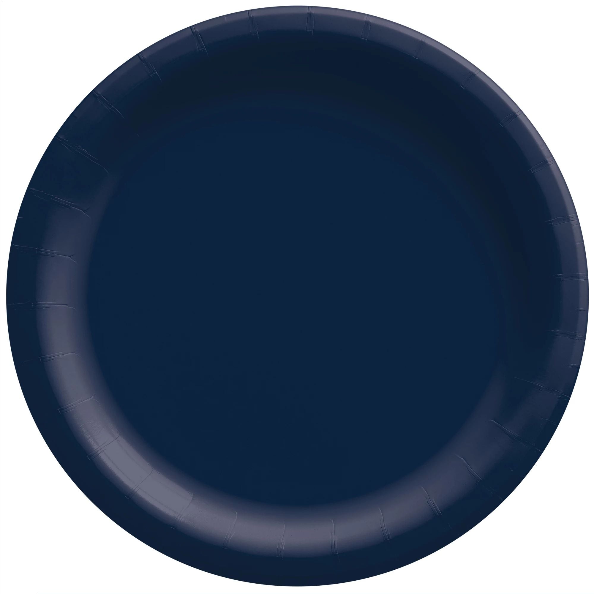 6 3/4" Round Paper Plates - True Navy - 20CT