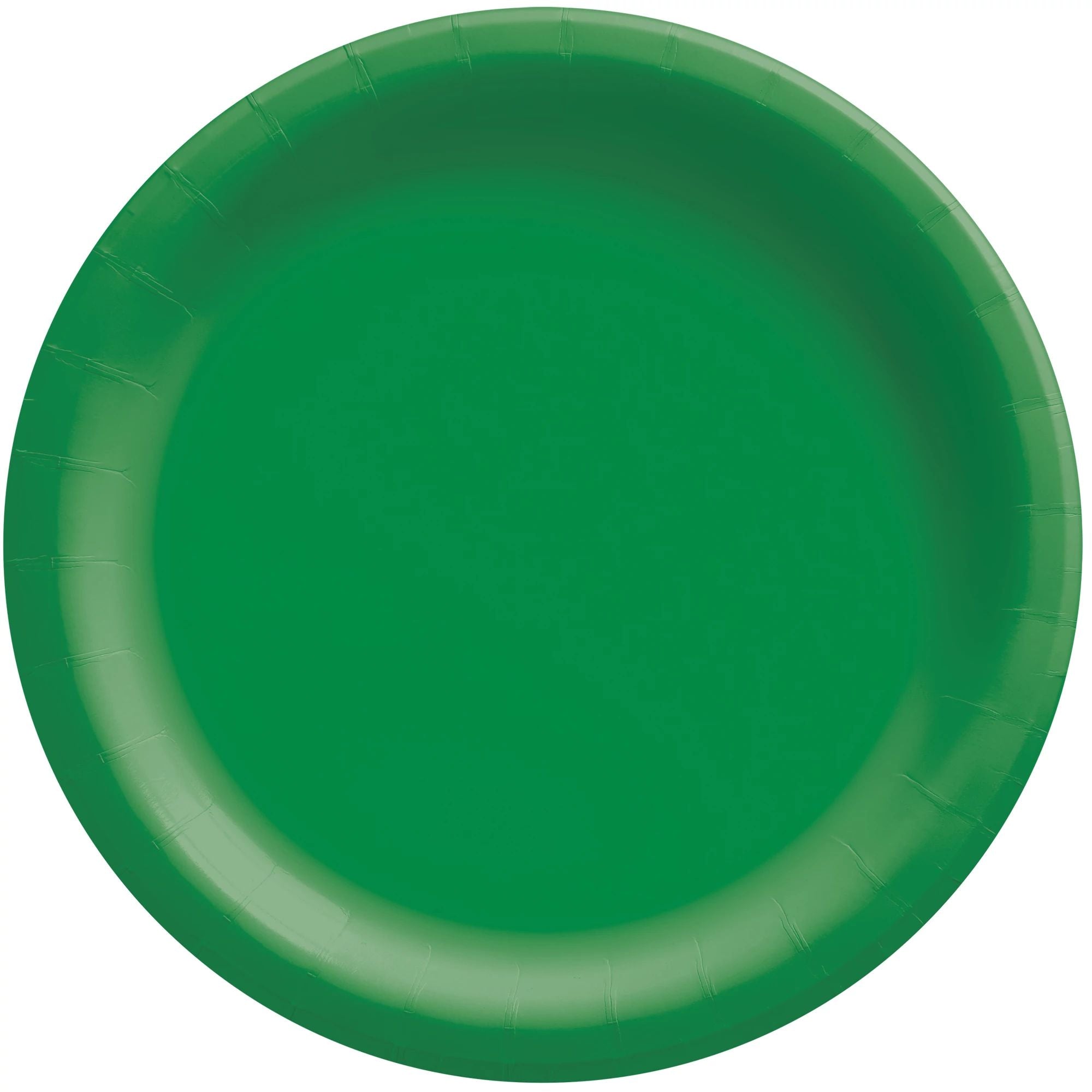 8 1/2" Round Paper Plates - Festive Green - 20CT