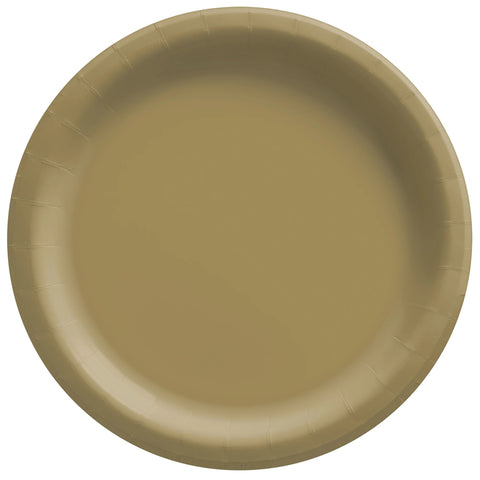 8 1/2" Round Paper Plates - Gold
20ct
