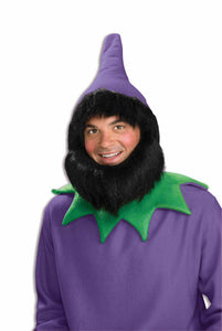 Elf Hat w/Beard Purple