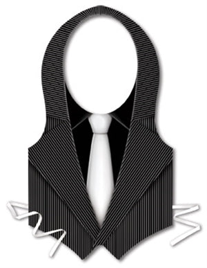 Vest Gangster Pinstrip Plas