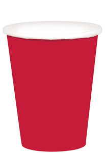 9 oz. Paper Cup - Apple Red - 20ct