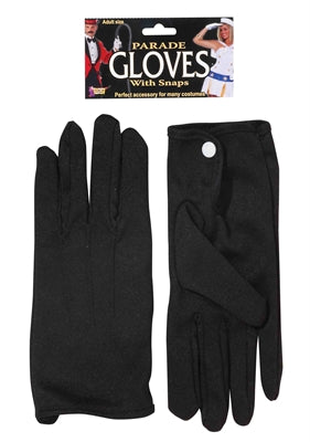 Gloves Parade Black w/Snap