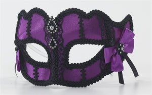 Mask Purple/Black Masquerade Glasses