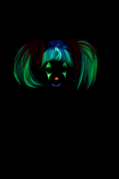 Wig punk Pigtail Glow in Dark