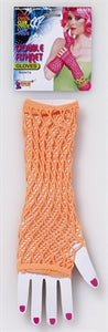 Gloves Double Fishnet Orange