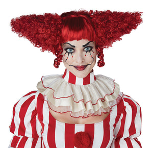 Wig Creepy Clown Red