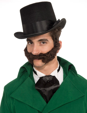 Beard Curly Gentleman 1800S Brown