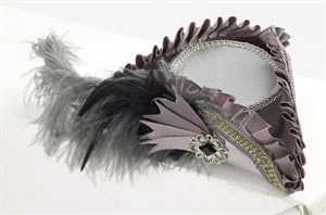 Hat Mini Tri Corner Gray