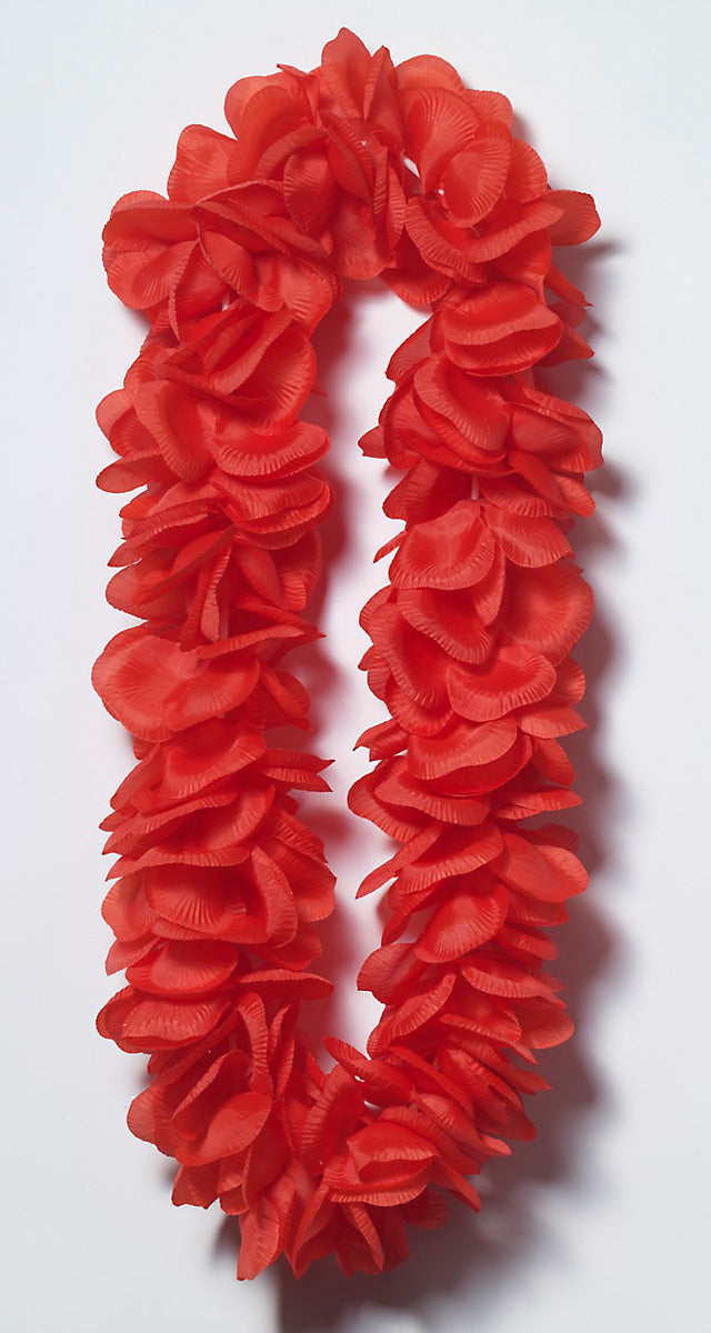 SUPER DELUXE LEI-SOLID RED