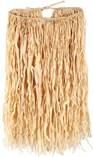 Adult Size Natural Color Raffia Hula Skirt