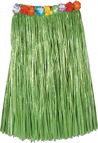 Adult Artificial Grass Hula Skirt, 32", Green