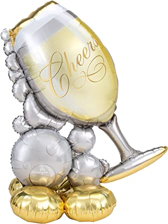 Wine Glass Cheers Airloons Balloon 51"