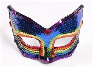 Mask Rainbow Sequines