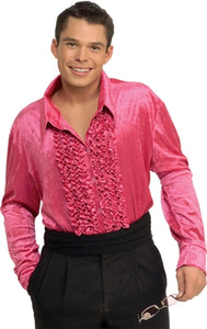 Shirt Velvet Disco Pink