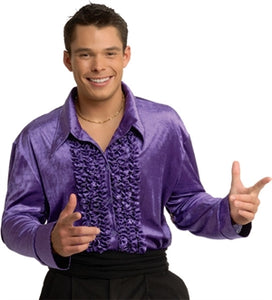 Shirt Velvet Disco Purple