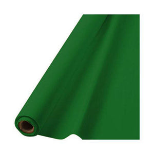 40" X 100' Plastic Table Roll - Festive Green