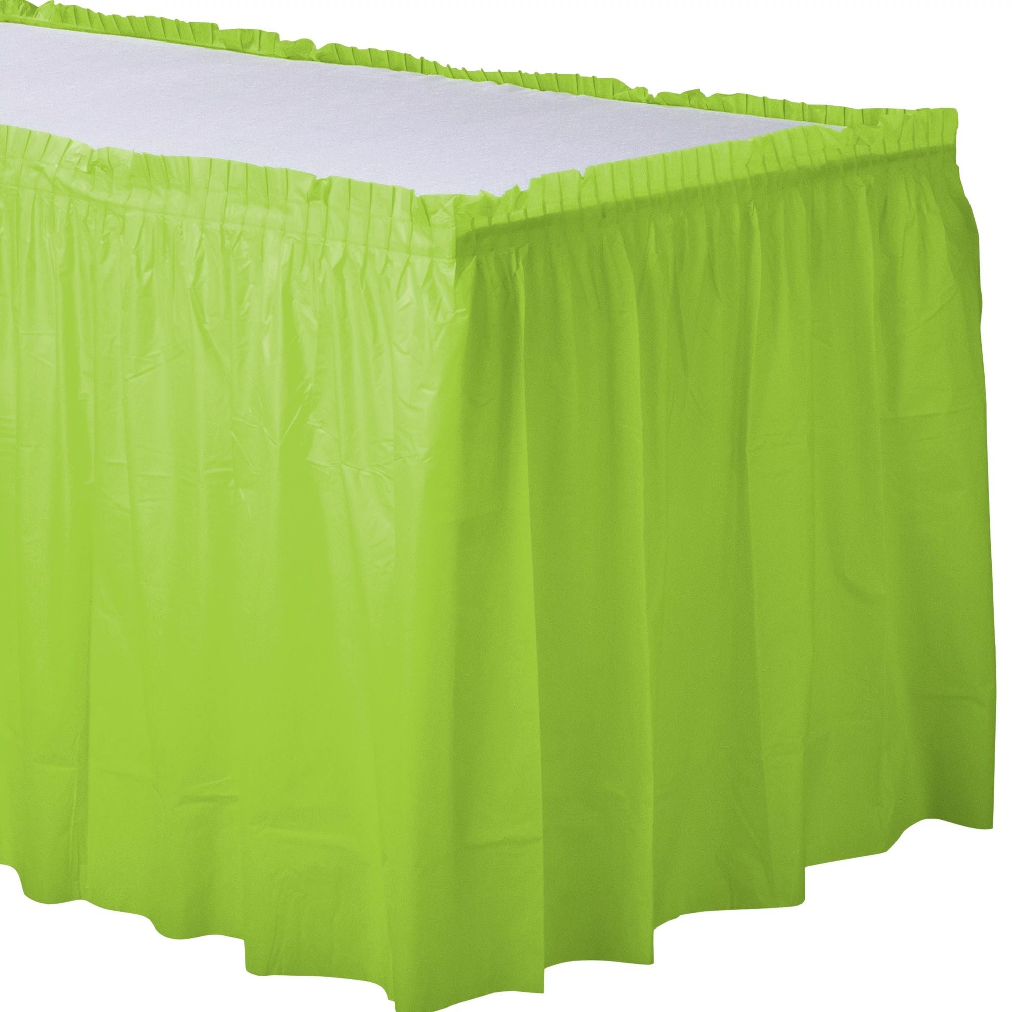 21' X 29" Plastic Table Skirt - Kiwi