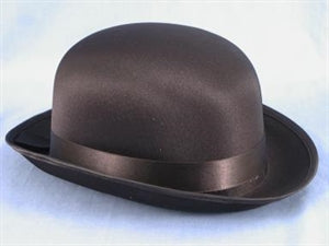 Hat Derby Black Satin