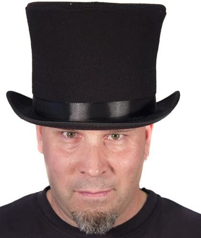 Hat Top Hat Bell Flared Black Sim Wool