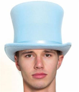 Hat Top Hat Light Blue Sim Wool