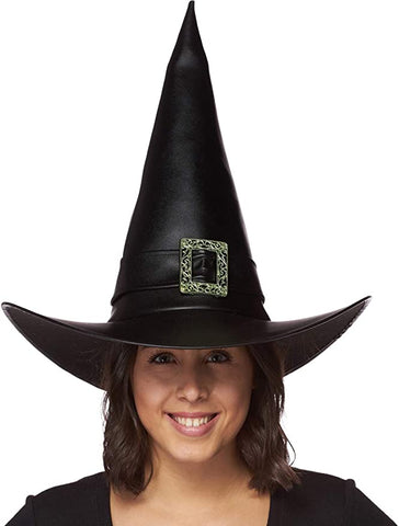 Hat Witch Leatherlike Black