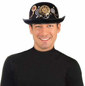 Hat Derby Steampunk Black