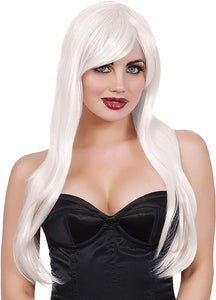 Wig Long Wavy White